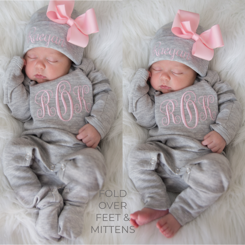 Baby girl pink romper hot sale