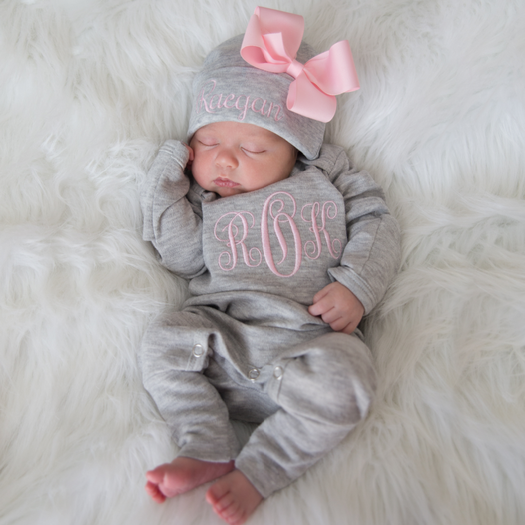 Grey baby on sale girl clothes