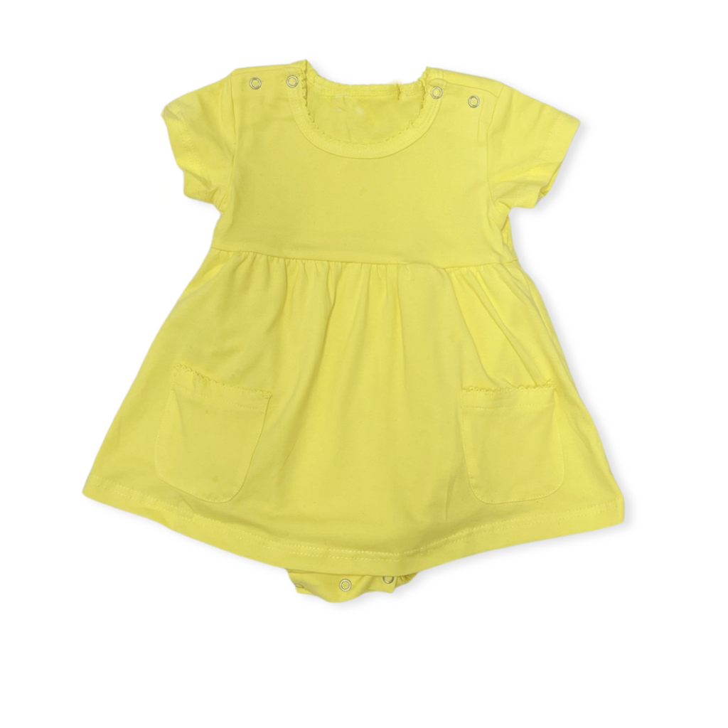 Personalized Baby Girl Dress Yellow Junie Grace