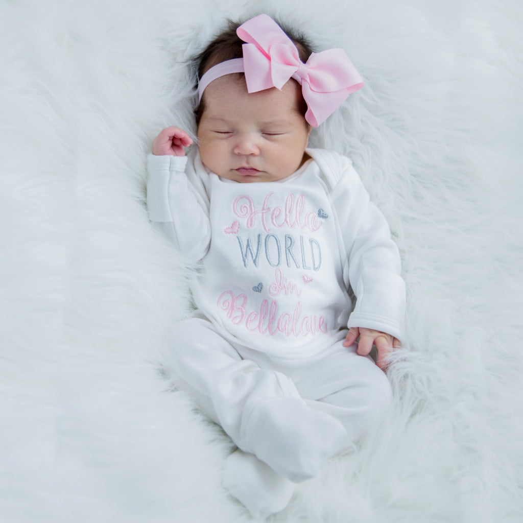 Baby girl outfit with headband deals