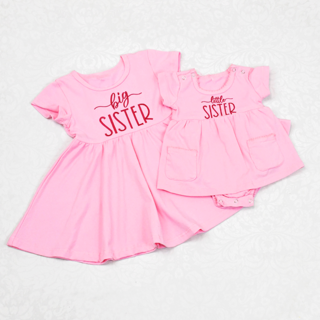 Big Sister Little Sister Matching Dresses Pink Junie Grace