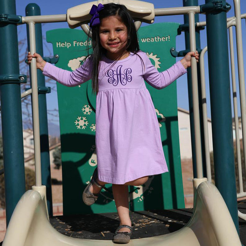 Lavender colour dress outlet for girl