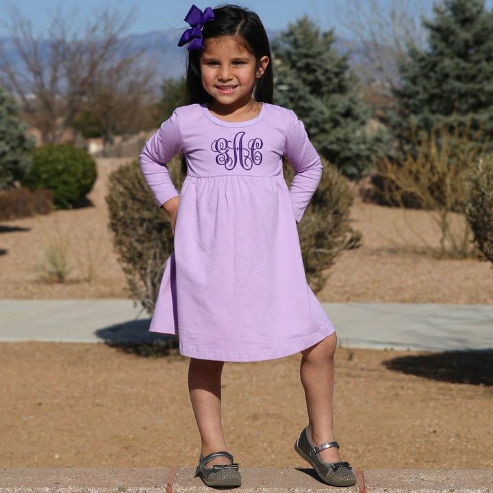 Lavender dress for little clearance girl