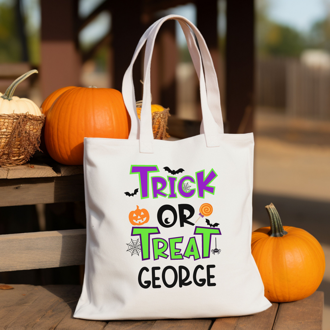 Personalized Halloween Trick OR Treat Bag