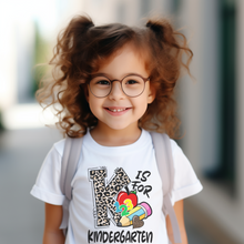 Girls Kindergarten T-Shirt  - Leopard Print