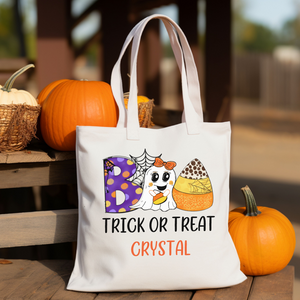 Personalized Halloween Trick OR Treat Bag -  BOO