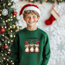 Kid's Christmas Sweatshirt  - All The Otter Reindeer