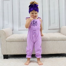 Girls Strappy Summer Jumpsuit - Lavender