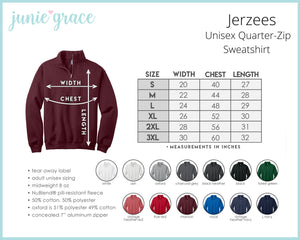 Personalized RN Nurse Quarter Zip Pullover Sweatshirt