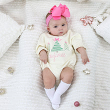 Personalized Baby Girl Christmas Outfit - Christmas Trees