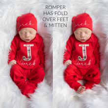 Personalized Baby Buffalo Plaid Christmas Outfit