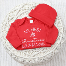 Personalized My First Christmas Baby Outfit