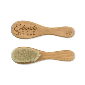 Personalized Baby Wooden Brush -  Timeless Font Style