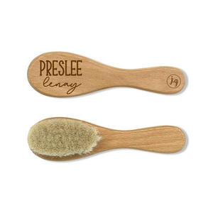 Personalized Baby Wooden Brush - Preslee Font Style