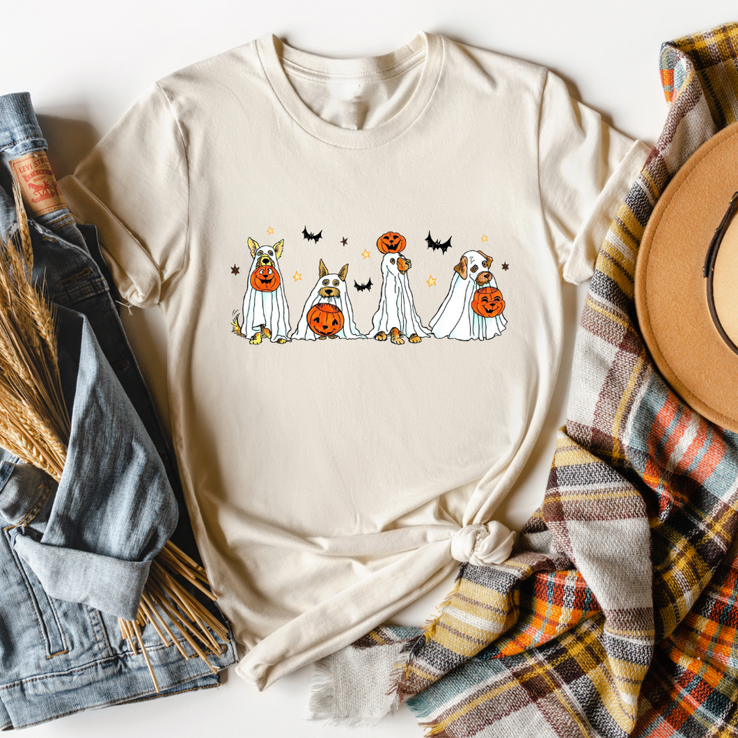 Halloween Dog Ghost T Shirt