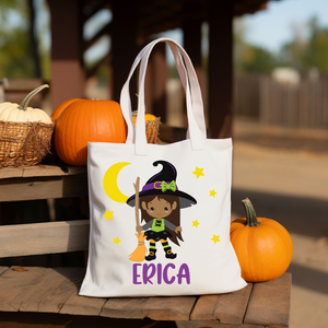 Personalized Kid's Trick or Treat Bag - Witch