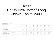 Gildan Unisex Ultra Cotton® Long Sleeve T-Shirt - 2400 RED