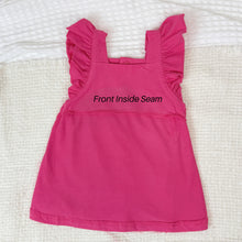 Monogrammed Flutter Sleeve Dress-