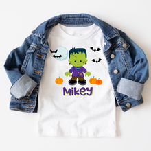 Personalized Kids Halloween T Shirt Frankenstein 2