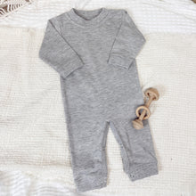 0-3m Heather Gray Non Footed Romper ONLY