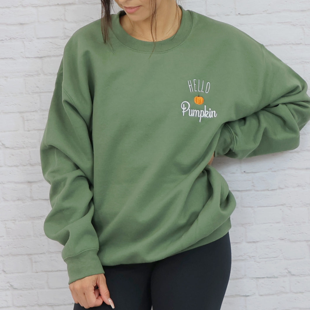 Hello Pumpkin Fall Sweatshirt