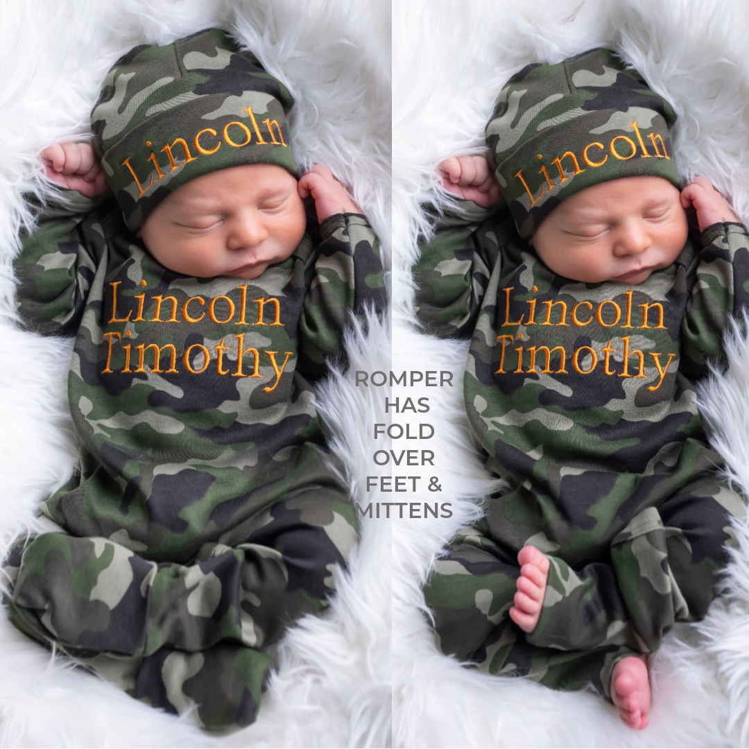 Camo baby girl sales coming home outfit