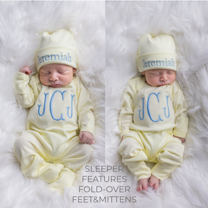 Newborn Baby Boy Outfit - Yellow