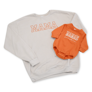Mama's Pumpkin Matching Mama and Baby Sweatshirt