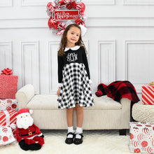 Black and White Buffalo Plaid Dress