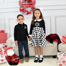 Black and White Buffalo Plaid Dress