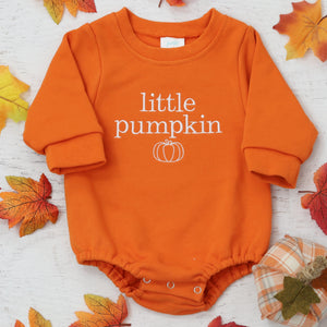 Little Pumpkin Bubble Sweatshirt