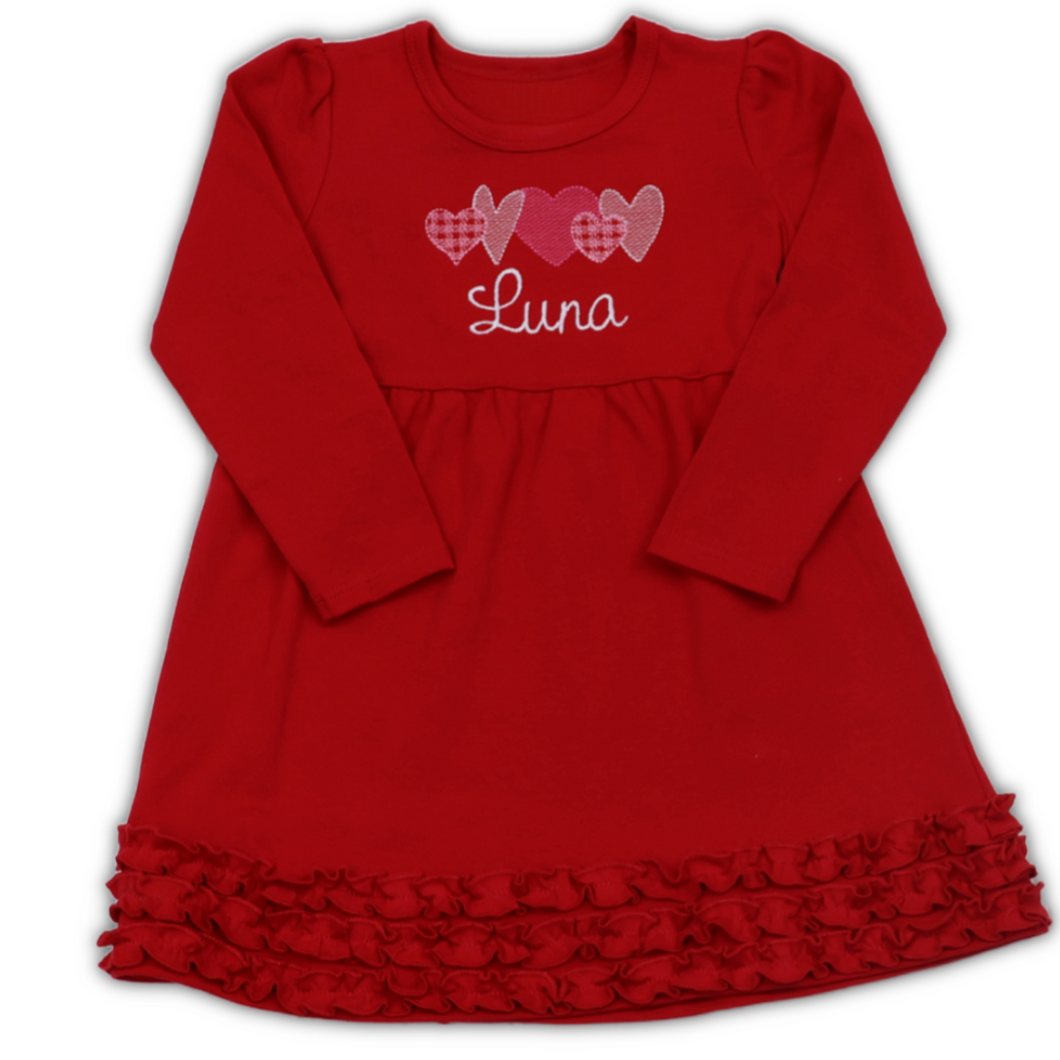 Personalized Girl's Valentine's Day Dress