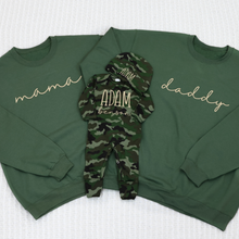 Mama Sweatshirt - Military Green - Cursive