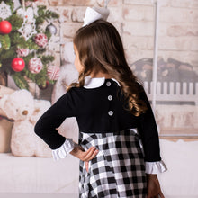 Black and White Buffalo Plaid Dress