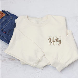 Embroidered RN Nurse Sweatshirt