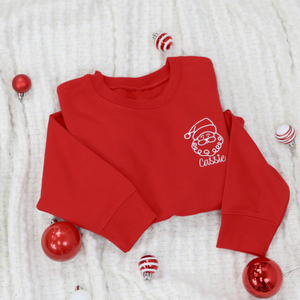 Personalized Kid's Christmas Sweatshirt  - Santa