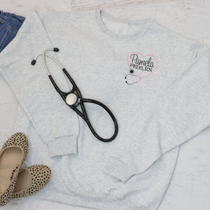 Personalized PEDS Nurse Sweatshirt