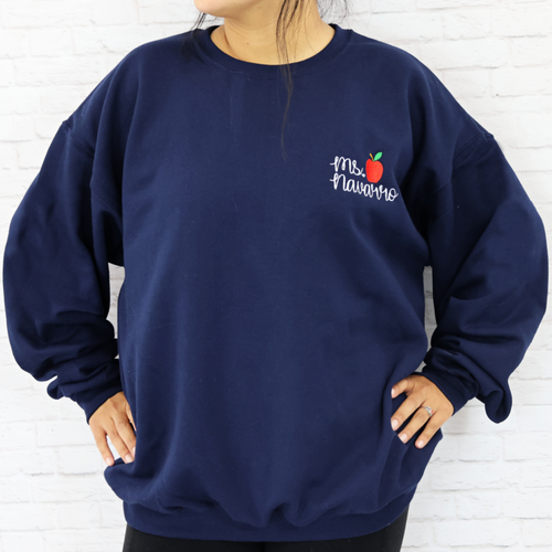 Personalized Teacher's Sweatshirt