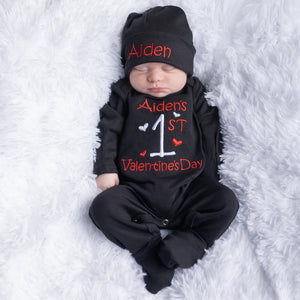 Personalized Baby First Valentine's Day Outfit