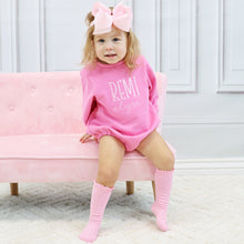 Personalized Toddler Girl Sweatshirt - Bubblegum Pink