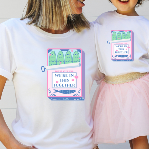 Matching Mama and Mini  Sardine Girl Summer - We're In It Together