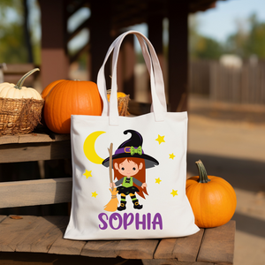 Personalized Kid's Trick or Treat Bag - Witch
