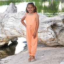 Girls Jumpsuit - Coral / Peach - Clearance