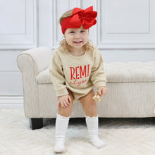 Personalized Toddler Girl Sweatshirt - Tan