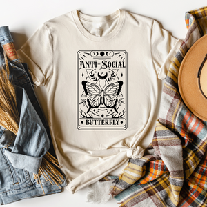 Tarot Card T Shirt - Anti Social Butterfly