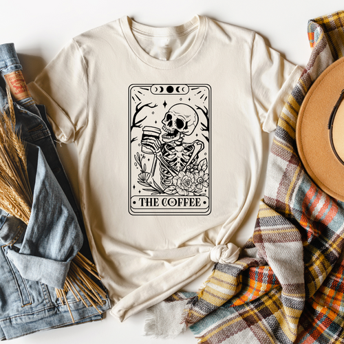 Tarot Card Shirt- The Coffee