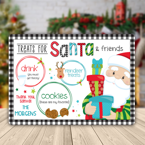 Personalized  Santa Cookie Tray -