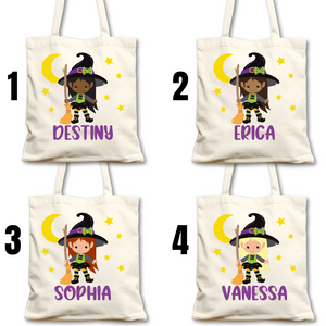 Personalized Kid's Trick or Treat Bag - Witch