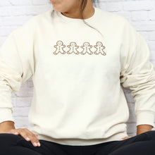 Women's Christmas Embroidered Sweatshirt - Gingerbread Man