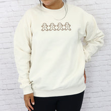 Women's Christmas Embroidered Sweatshirt - Gingerbread Man